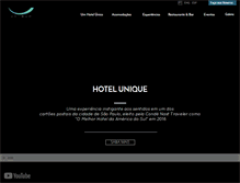 Tablet Screenshot of hotelunique.com.br
